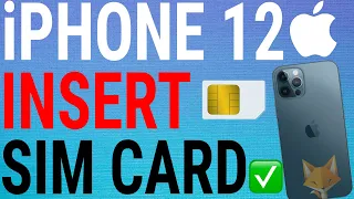 iPhone 12 / 12 Pro: How To Insert Sim Card