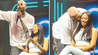 Chris Brown Brings A Fan On Stage "Look What Happens, Type Of Breezy" (Go Crazy)