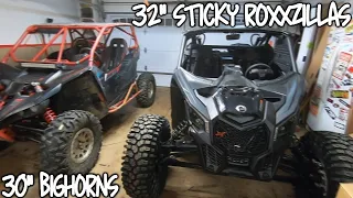 32" Sticky Roxxzillas on a X3 | 30" Bighorns on a Yxz
