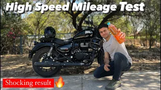 2023 Meteor 350 High Speed Mileage test | 1 Liter Mileage Test |