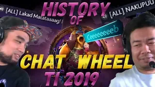 История ВСЕХ Фраз Колеса Чата ИНТ 2019 | History Of TI 2019 Chat Wheel Sound Effects