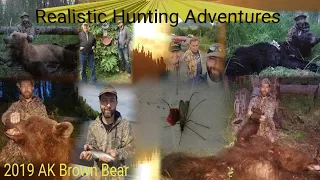 Alaska brown bear and black bear hunt over bait 2019