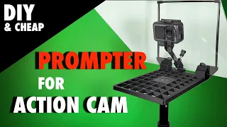 DIY cheap Prompter / Teleprompter for Action Cam : Gopro, Osmo Action etc.