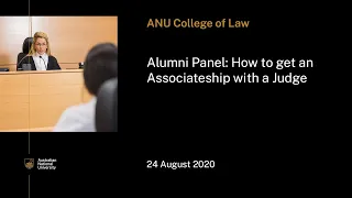 Alumni panel: How to get an Associateship with a Judge
