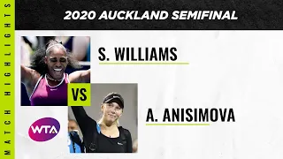 Serena Williams vs. Amanda Anisimova | 2020 Auckland Open Semifinal | WTA Highlights