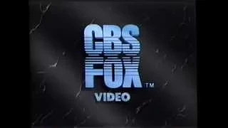 CBS Fox Video (1990) Company Logo 2 (VHS Capture)