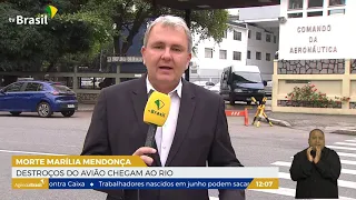 RJ l Destroços de avião de Marília Mendonça chegam ao Rio