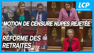 Réforme des retraites : motion de censure NUPES rejetée à l'Assemblée nationale -12/06/2023