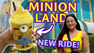 Riding the NEW Villain-Con Minion Blast | Exploring Minion Land at Universal Orlando | Minion Cafe