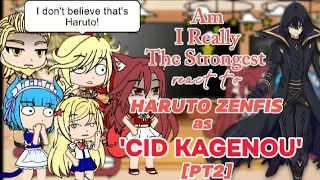 Am I Really The Strongest react to HARUTO as 'CID KAGENOU' [REQUESTED PT2]|MADE BY:GACHA TV