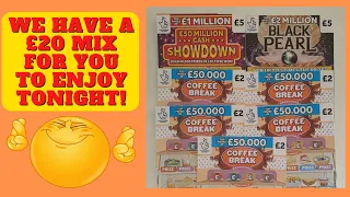 £20 mix of National lottery scratch cards. £20 mix of £5 and £2 scratch tickets 2024