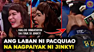 TODO IYAK AT HAGOLHOL SI JINKY NG MAKITANG NAKAHANDUSAY SI PACQUIAO MATAPOS MAKNOCKOUT KAY MARQUEZ!!