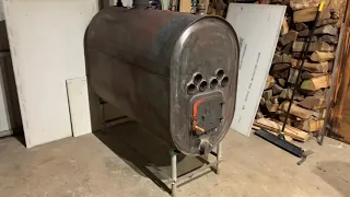 Oil tank fireplace version 2.0