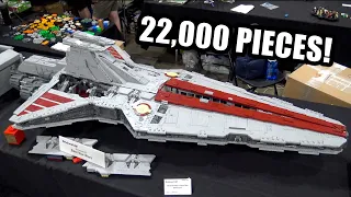 Giant LEGO Venator Class Star Destroyer with Full Interior!