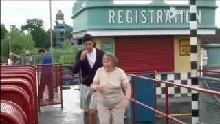 Old lady goes on Stealth at Thorpe Park