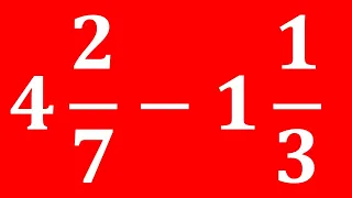 How to subtract mixed fractions with unlike denominators | How to subtract mixed fractions