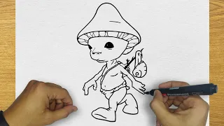 HOW TO DRAW SMURF CAT | STEP BY STEP | DRAWING SMURF CAT EASY