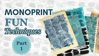 Monoprint Tutorial - creating beautiful collage papers