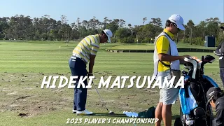 Hideki Matsuyama 2023 Player’s Championship Range Session and Swing Analysis