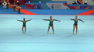 Oliveira, Carreira & Fernandes (POR) - 2023 ACRO European bronze medallists, Junior All-Around