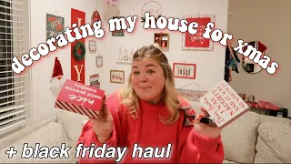 decorating my house for christmas *black friday haul & vlogmas prep!*