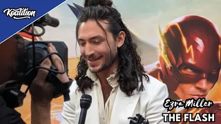 Ezra Miller Addresses The Flash Audience At The Los Angeles Premiere