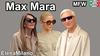 MaxMara VIP street style, outfits, fashion show Milan fashion week 🇮🇹 #italy #milan #mfw