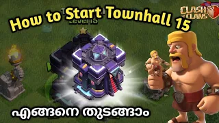 Let's Start townhall 15 | Coc Malayalam