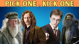 Pick One Kick One || Harry Potter Edition || 50 Hard Choices || QuiziPie