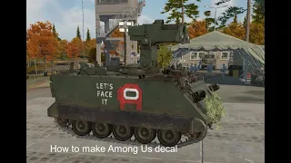 how to make custom Among Us decal | War Thunder