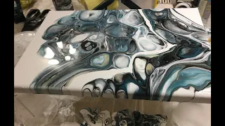 Мастер-класс Жидкий Акрил (Флюид Арт)  SUPER EASY ACRYLIC POURING TUTORIAL FOR BEGGINERS (ENG SUBS!)