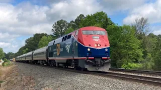 Amtrak 108 on the Carolinian! Railfanning Durham & Raleigh, NC