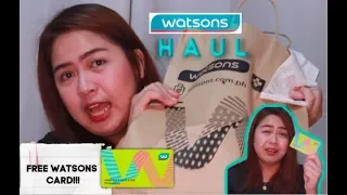 WATSONS HAUL & FREE MEMBERSHIP 2019