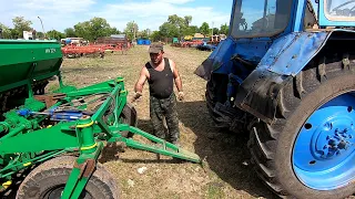 МТЗ 80 Полевая сварка. Василий отсеялся а Саныч на ремонт