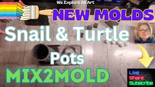 Make a Marbleized Incense Burner Tray Set ⭐A Snail Pot ⭐ A Turtle Pot ⭐NEW MOLDS Ali Express Haul