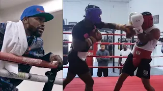 Frank Martin STUNS Gervonta Davis in SPARRING then a BRAWL Breaks Out infront of Floyd Mayweather