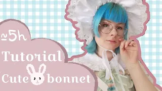 ❈ Tutoriel couture lolita : bonnet old school avec oreilles 🐰  ❈