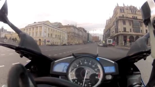 (300 км/ч) На Мотоцикле по Москве!!!)))