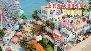 Развлечения и магазины🎡🛒│Строительство│Entertainment+Shopping│SpeedBuild│NO CC [The Sims 4]