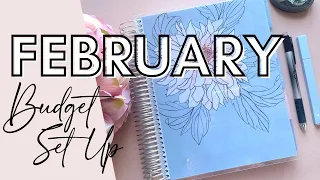 My First February Budget Planner Set Up | February 2022 | Budget Planner