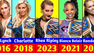 WWE SmackDown Women's Championships History (2016 - 2023)