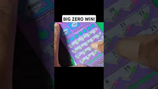 🚨🔥BIG ZERO WIN🔥🚨 PA LOTTERY SCRATCH OFF TICKET! #lottery #scratchers #win #shorts