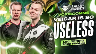 Veigar Is So Useless! | LEC Spring 2020 Final G2 vs Fnatic Voicecomms