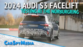 2024 Audi S3 Facelift Prototype Caught Testing At The Nürburgring