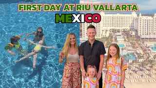 First Full Day at Riu Vallarta | Bfast Buffet Tour and Steak at Italian Restaurant | Day 2 Mexico 23