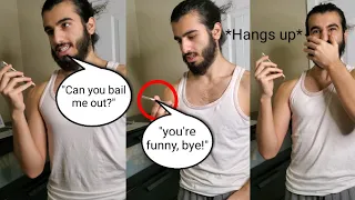 Calling my dad from jail prank *Savage Reaction*