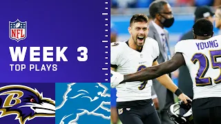 Ravens' Top Plays from Week 3 in Detroit | Baltimore Ravens