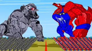 KONG TRANSFORMERS: RISE OF THE BEASTS vs SPIDER VERSE T-REX: Who Is King Of Monster in Monsterverse?