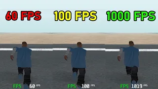 Which is FASTER? | 60 FPS vs 100 FPS vs 1000 FPS | GTA San Andreas / GTA:SAMP comparison