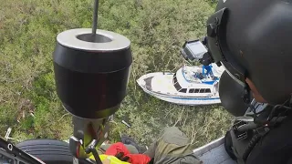 Dramatic Rescue: Coast Guard rescues man from boat in Florida mangroves during Ian